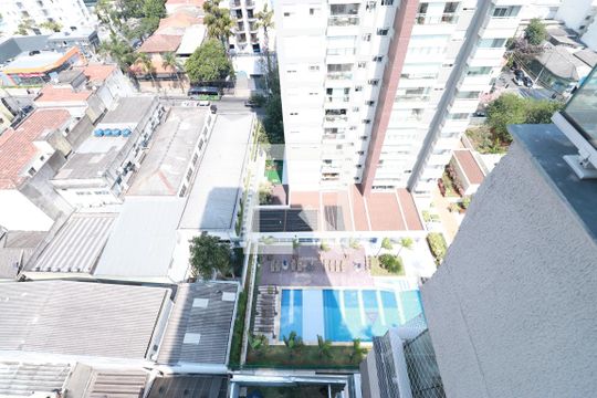Vista da Sala de apartamento para alugar com 1 quarto, 31m² em Água Branca, São Paulo