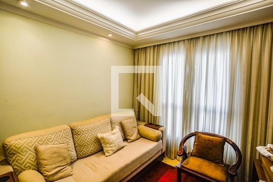 Sala de apartamento à venda com 2 quartos, 49m² em Vila Lutécia, Santo André