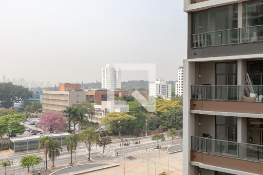 Vista da Varanda de kitnet/studio à venda com 1 quarto, 25m² em Jardim das Acacias, São Paulo