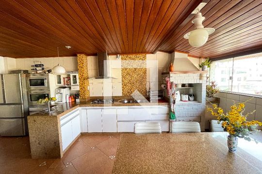 Cozinha de apartamento à venda com 3 quartos, 181m² em Eldorado, Contagem