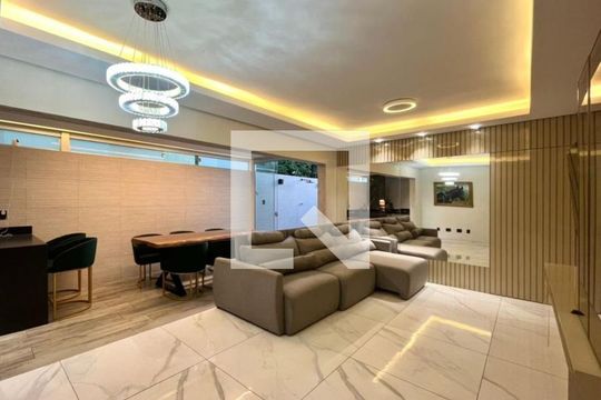 Sala de apartamento à venda com 3 quartos, 135m² em Paquetá, Belo Horizonte
