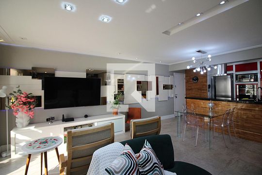 Sala  de apartamento à venda com 2 quartos, 91m² em Vila Lusitania, São Bernardo do Campo