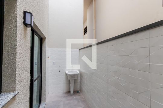 Área de Serviço de apartamento à venda com 2 quartos, 60m² em Vila Curuçá, Santo André