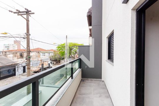 Varanda do Quarto 1 de apartamento à venda com 2 quartos, 51m² em Vila Curuçá, Santo André