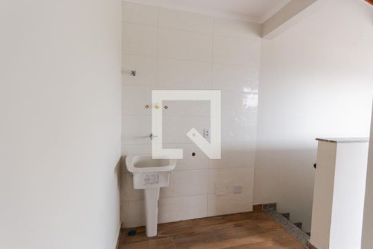 Área de Serviço de apartamento à venda com 2 quartos, 76m² em Vila Curuçá, Santo André