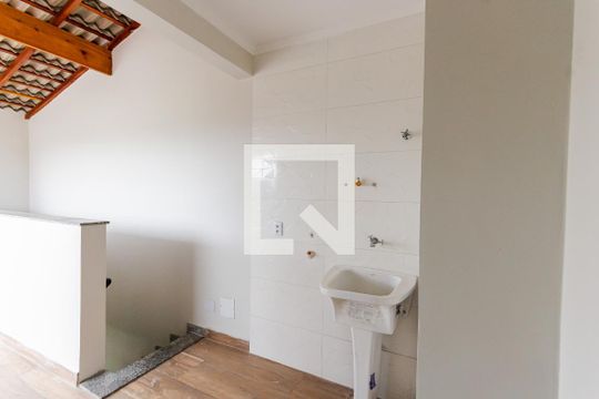 Área de Serviço de apartamento à venda com 2 quartos, 75m² em Vila Curuçá, Santo André