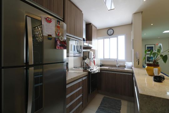 Cozinha de apartamento à venda com 3 quartos, 180m² em Vila Assunção, Santo André