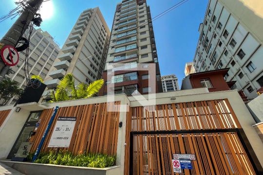 Fachada de kitnet/studio à venda com 1 quarto, 31m² em Jardim Paulista, São Paulo
