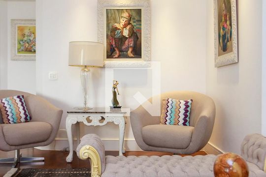 Sala de apartamento à venda com 3 quartos, 169m² em Brooklin, São Paulo