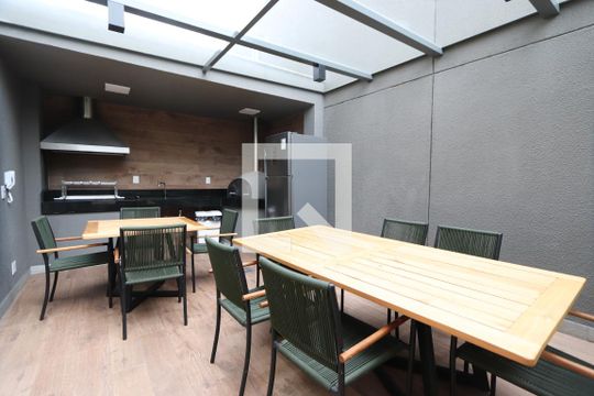 Área comum - Churrasqueira de apartamento para alugar com 1 quarto, 29m² em Vila Independência, São Paulo