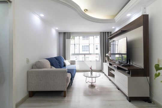 Sala de apartamento à venda com 2 quartos, 63m² em Jardim Santa Emília, São Paulo