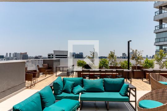 Área comum de kitnet/studio para alugar com 1 quarto, 30m² em Vila Nova Conceição, São Paulo