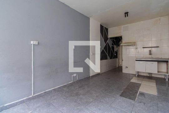 Quarto, sala e cozinha de apartamento à venda com 1 quarto, 25m² em Liberdade, São Paulo