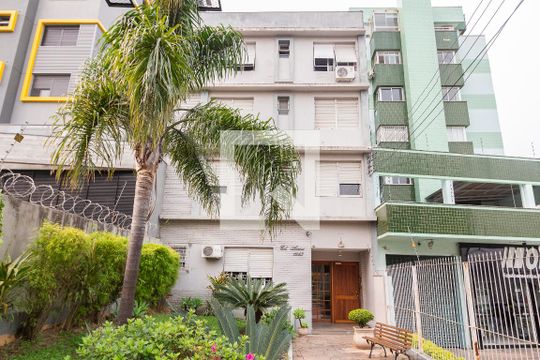 Fachada de apartamento à venda com 1 quarto, 39m² em Menino Deus, Porto Alegre