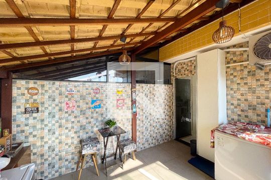 Área gourmet de apartamento à venda com 3 quartos, 120m² em Eldorado, Contagem