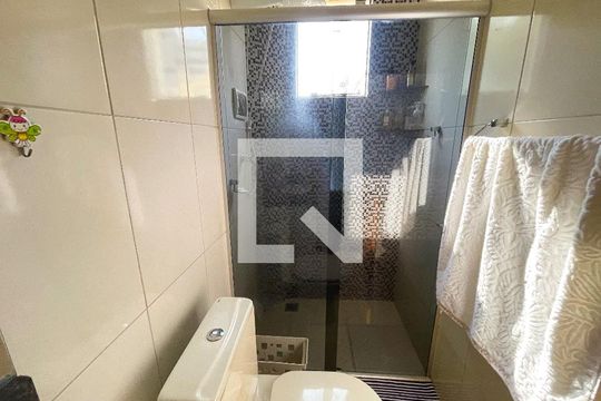 Banheiro Social de apartamento à venda com 3 quartos, 120m² em Eldorado, Contagem