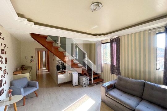Sala de apartamento à venda com 3 quartos, 120m² em Eldorado, Contagem