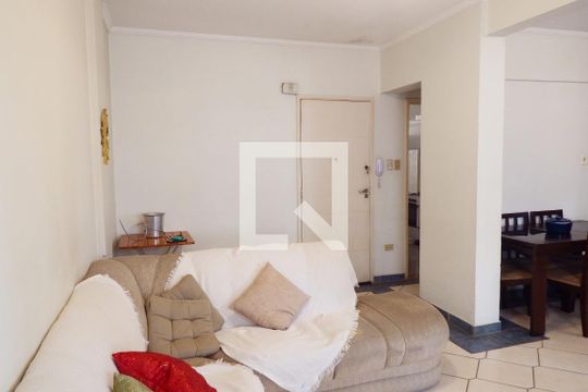 Sala de apartamento para alugar com 3 quartos, 100m² em Gonzaga, Santos
