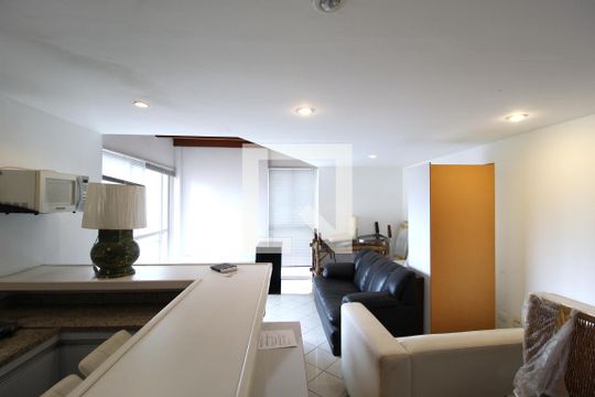 Sala de apartamento para alugar com 1 quarto, 70m² em Vila Nova Conceição, São Paulo