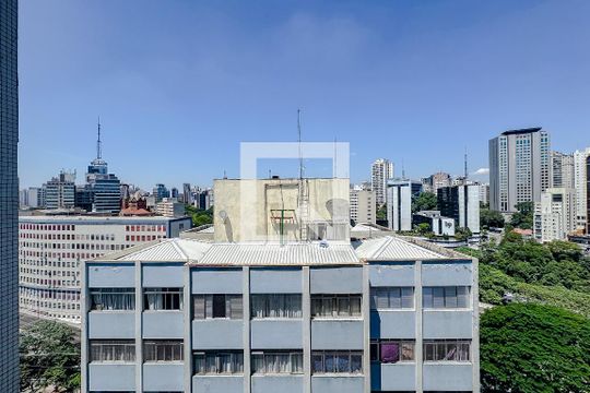 vista do Sala/Quarto de apartamento para alugar com 1 quarto, 30m² em Aclimação, São Paulo