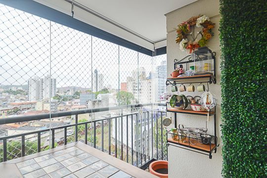 Sacada de apartamento à venda com 2 quartos, 55m² em Centro, São Bernardo do Campo