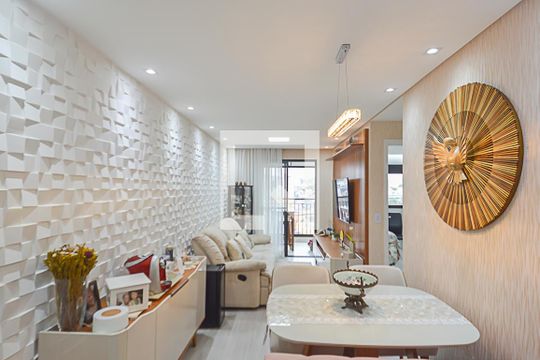 Sala de apartamento à venda com 2 quartos, 55m² em Centro, São Bernardo do Campo
