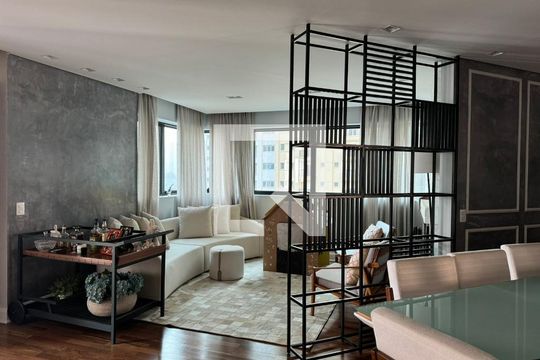 Sala de apartamento à venda com 4 quartos, 288m² em Panamby, São Paulo