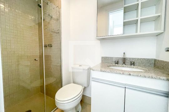 Banheiro da Suíte de apartamento à venda com 1 quarto, 39m² em Sumarezinho, São Paulo