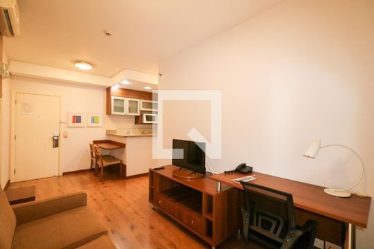 Sala de apartamento à venda com 1 quarto, 38m² em Barcelona, São Caetano do Sul