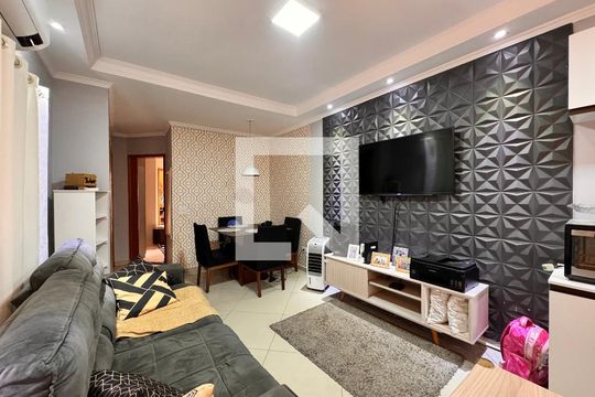 Sala de apartamento à venda com 2 quartos, 54m² em Parque das Nações, Santo André