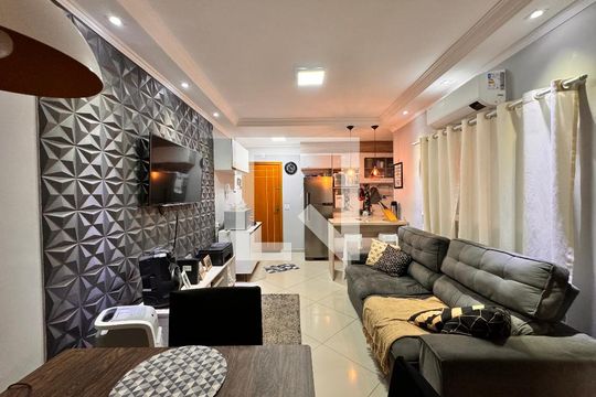 Sala de apartamento à venda com 2 quartos, 54m² em Parque das Nações, Santo André