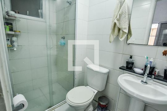 Banheiro da Suíte de apartamento à venda com 3 quartos, 109m² em Vila Homero Thon, Santo André