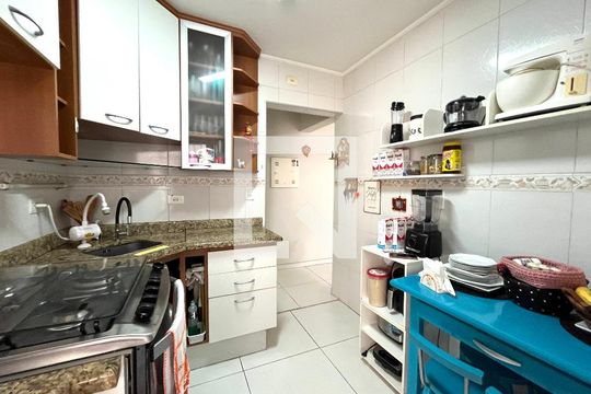 Cozinha de apartamento à venda com 2 quartos, 67m² em Vila Guarani (zona Sul), São Paulo