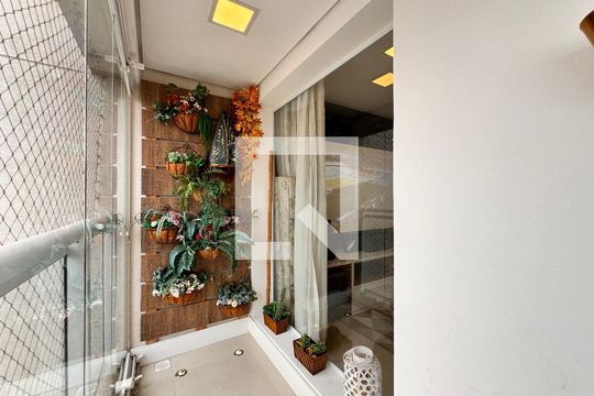 Varanda gourmet de apartamento à venda com 3 quartos, 115m² em Jardim, Santo André
