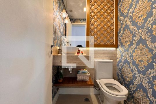 Lavabo de apartamento à venda com 3 quartos, 115m² em Jardim, Santo André
