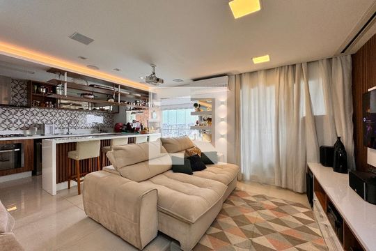 Sala de apartamento à venda com 3 quartos, 115m² em Jardim, Santo André