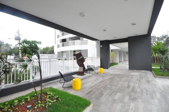 Área Externa de apartamento para alugar com 1 quarto, 40m² em Panamby, São Paulo