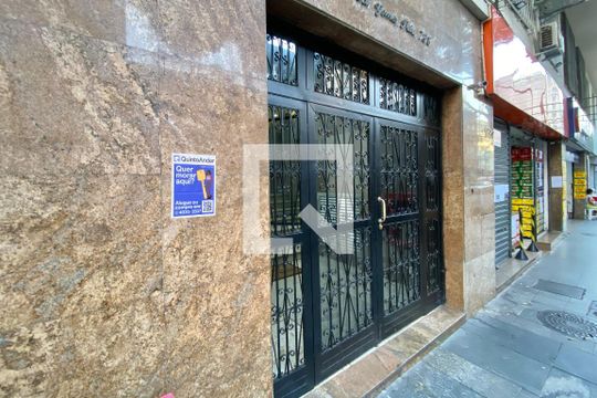 Plaquinha instalada de apartamento à venda com 1 quarto, 42m² em Centro, Rio de Janeiro