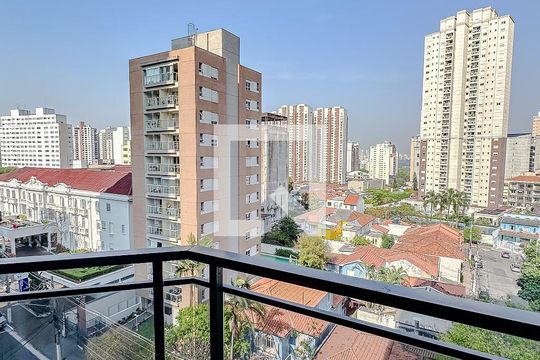 Varanda da Sala de apartamento para alugar com 1 quarto, 42m² em Vila Mariana, São Paulo