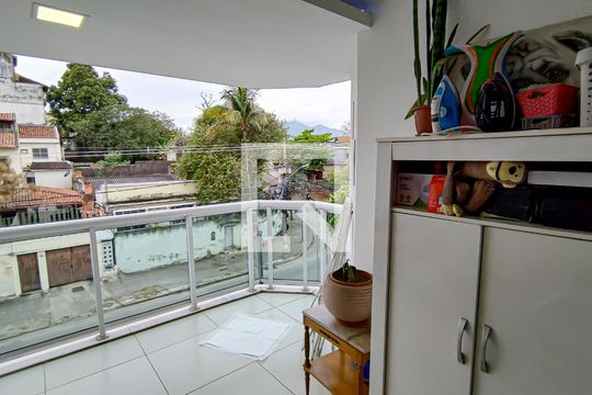 sala - varanda de apartamento à venda com 2 quartos, 65m² em Curicica, Rio de Janeiro
