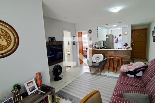 sala de apartamento à venda com 2 quartos, 65m² em Curicica, Rio de Janeiro