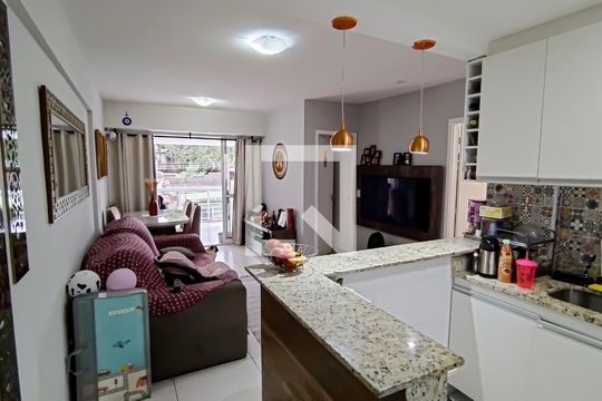 sala de apartamento à venda com 2 quartos, 65m² em Curicica, Rio de Janeiro