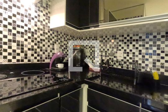 Cozinha Americana  de apartamento para alugar com 1 quarto, 45m² em Pompéia, Santos