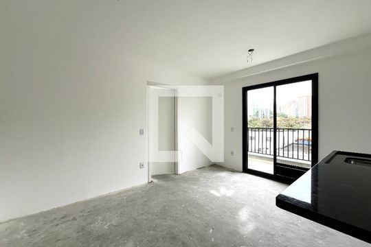 Sala/Cozinha de apartamento à venda com 1 quarto, 37m² em Bosque da Saúde, São Paulo