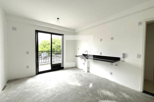 Sala/Cozinha de apartamento à venda com 1 quarto, 37m² em Bosque da Saúde, São Paulo