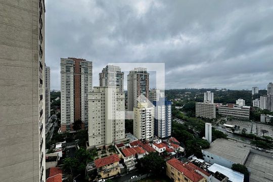 Vista de kitnet/studio para alugar com 0 quarto, 26m² em Brooklin Paulista, São Paulo