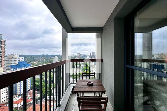 Sacada de kitnet/studio para alugar com 0 quarto, 26m² em Brooklin Paulista, São Paulo