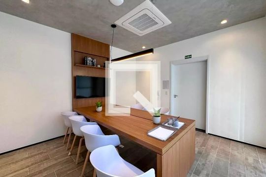 Área comum de kitnet/studio para alugar com 0 quarto, 26m² em Brooklin Paulista, São Paulo