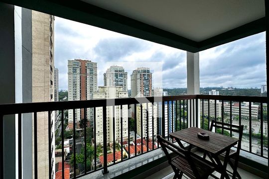 Sacada de kitnet/studio para alugar com 0 quarto, 26m² em Brooklin Paulista, São Paulo