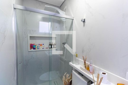 Banheiro da Suíte 1 de casa de condomínio à venda com 3 quartos, 165m² em Jardim Popular, São Paulo